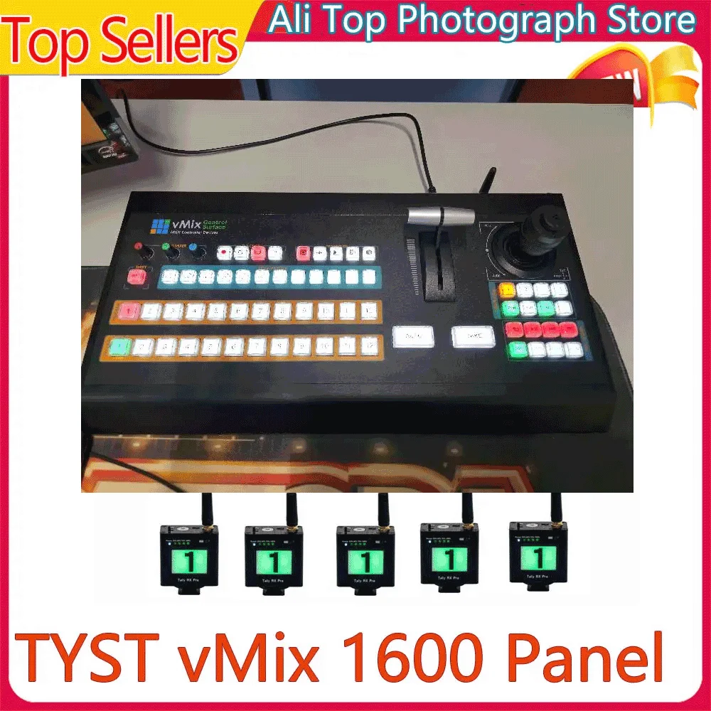 TYST vMix 1600 Panel Wireless Director Switcher Control Panel PTZ Control Wait Wireless Tally Light Vmix Video Switcher