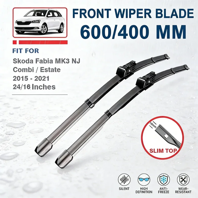 

Front Wiper Blades 24"+16" For Skoda Fabia 3 MK3 NJ 2015-2021 Combi Estate HATCHBACK Windshield Windscreen Car Accessories 2020