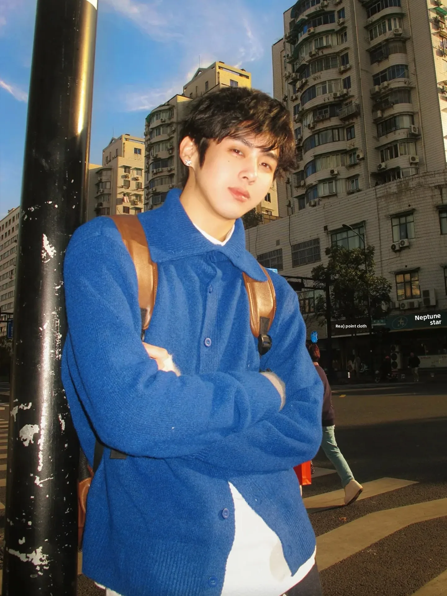 

Винтажный вязаный свитер с высоким воротником для мужчин, повседневный, на пуговицах, длинный рукав, теплый, однотонный, уличный стиль