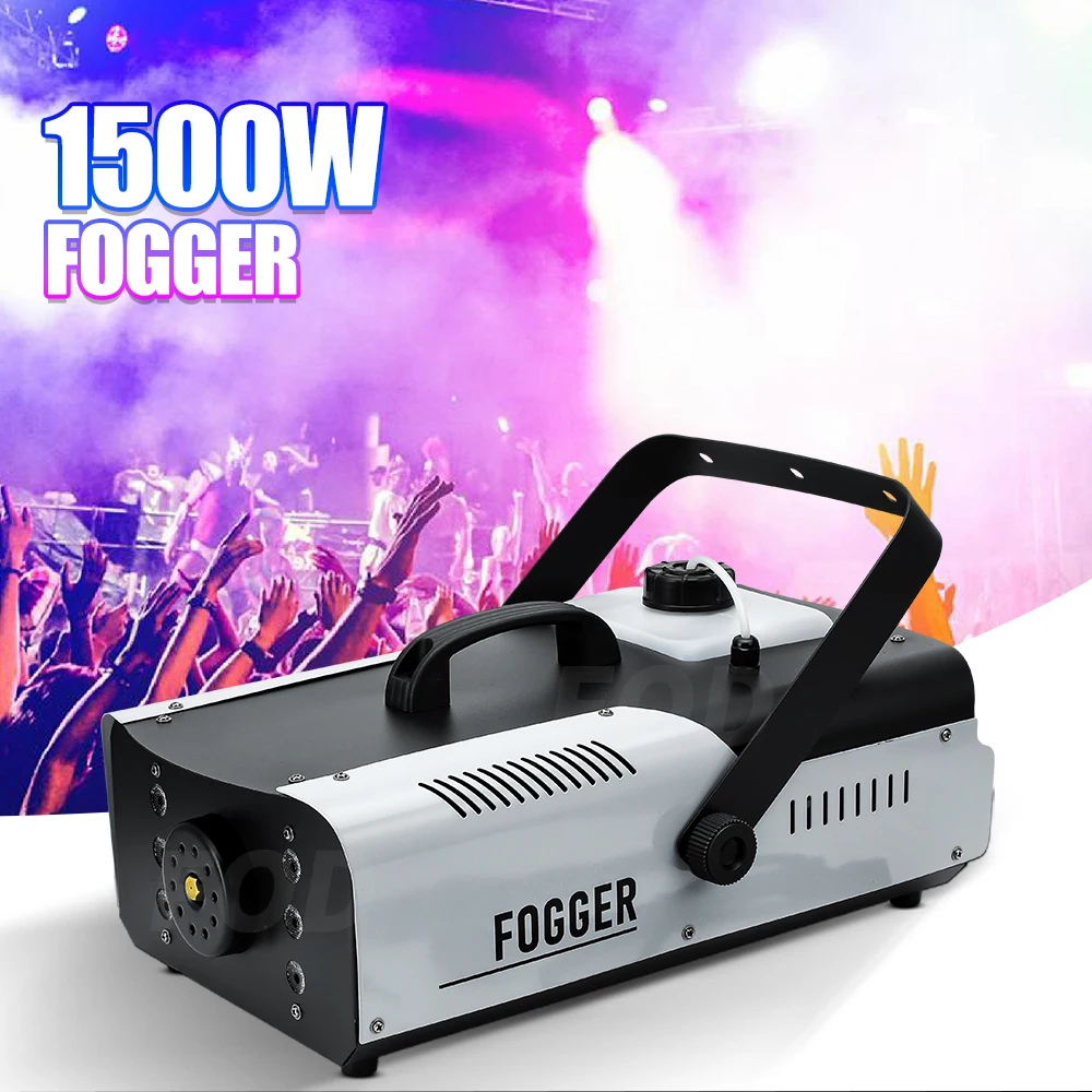 

1500W Smoke Machine Portable Stage Equipment DMX512 Stage Spray Machine DJ Disco Party Birthday Party Concert Wedding