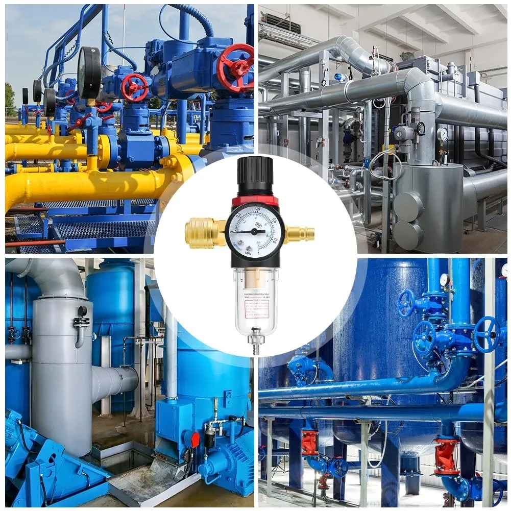 1pc AF2000 Air Filter Regulator Air Compressor Water Separator Trap Pressure Regulator For Pneumatic Tools