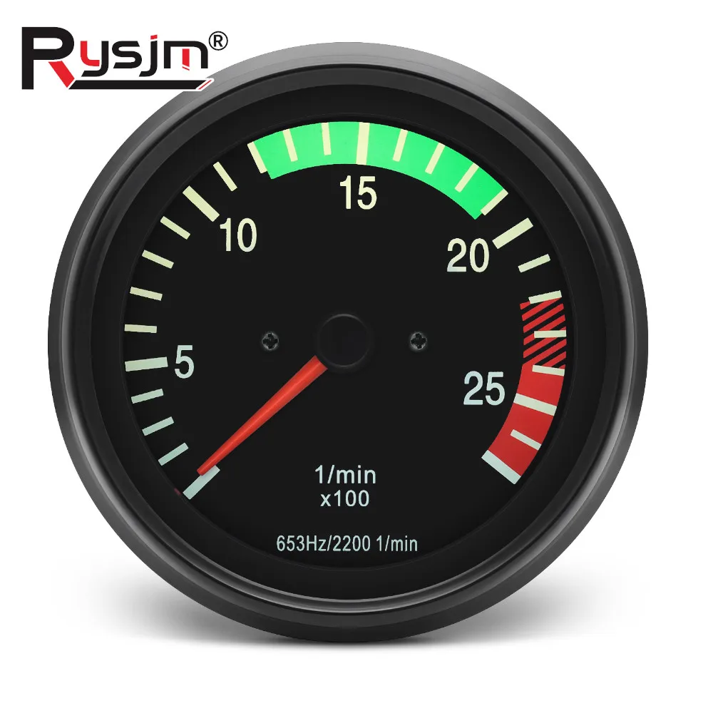 24V Heavy Truck Instrument Cluster Meter Digital Tachometer 0025426916 0015424016 100mm Tachometer 2500 RPM