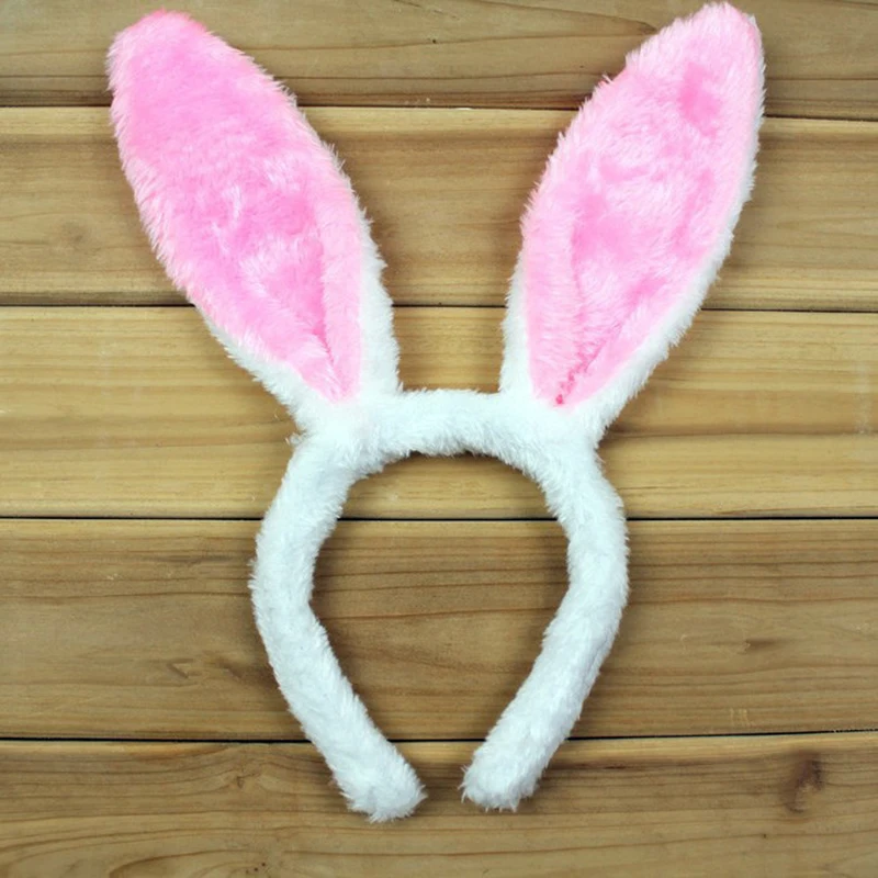 Lolita Alice กระต่ายหูคอสเพลย์สีขาวกระต่ายฮาโลวีนเครื่องแต่งกาย Props Kawaii สัตว์หู Headpiece แฟนซีชุด