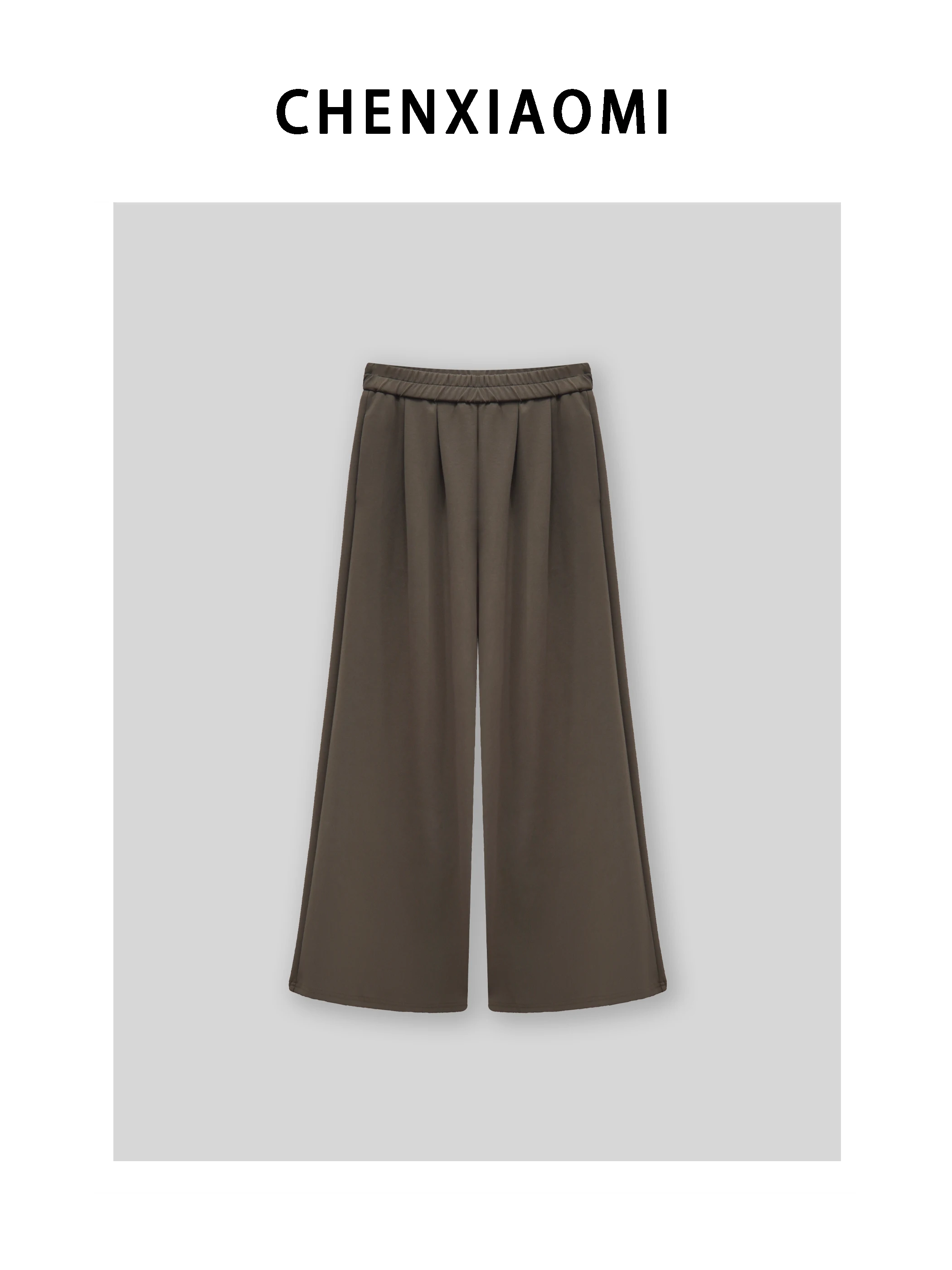 

Брюки-кюлоты из смесового хлопка в стиле Sweet Apricot Milk Coffee: элегантные, струящиеся, для повседневной носки, в стиле Spicy Girl, простые, широкие штанины