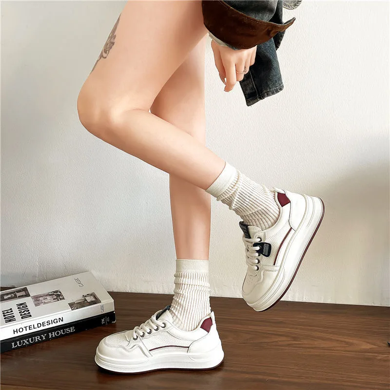 

Internet Celebrity Thick-Soled White Shoes Height Increasing Breathable 2025 Versatile Casual Sports Sneakers