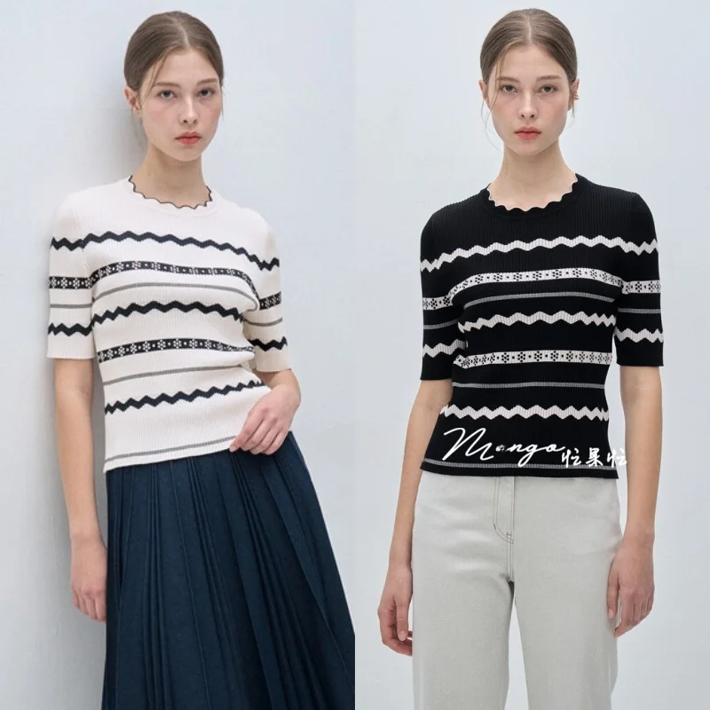 

Вязаный топ с эффектом похудения, тонкий круглый свет Ne Color Blo, удобный для поездок на работу, супер эластичный корейский свитер Sle ort Sve