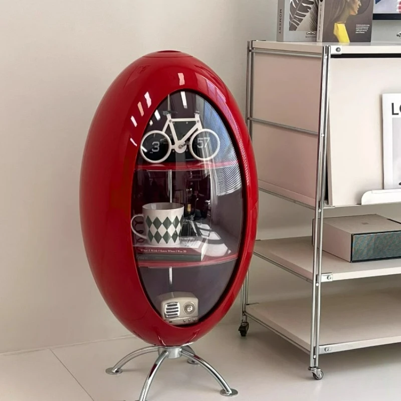 

A few small apartments next to the rocket cabinet, a few coffee tables in the living room corner, and a rotating snack storage