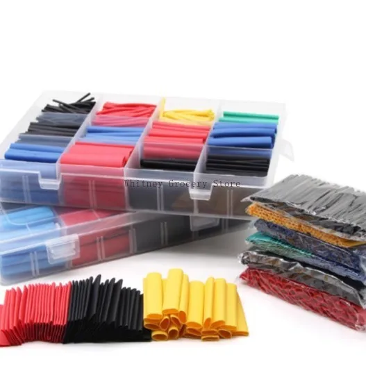 5-Pack Heat Shrinkable Tube Insulated Flexible Data Wire Universal Hot Melt Wiring Color Sleeve for Household Shrinkable Tube