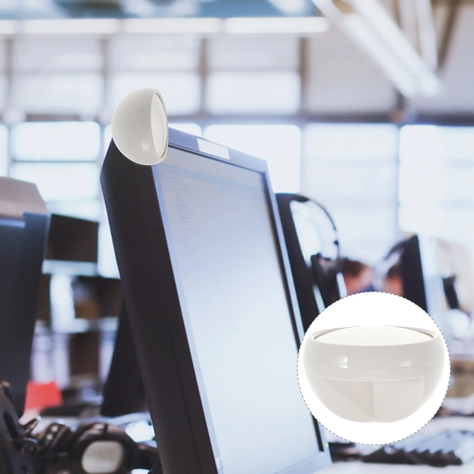 مرآة الرؤية الخلفية للكمبيوتر لخزانة مكتب المكتب، ملصق لاصق لمرآة المراقبة على سطح المكتب #6