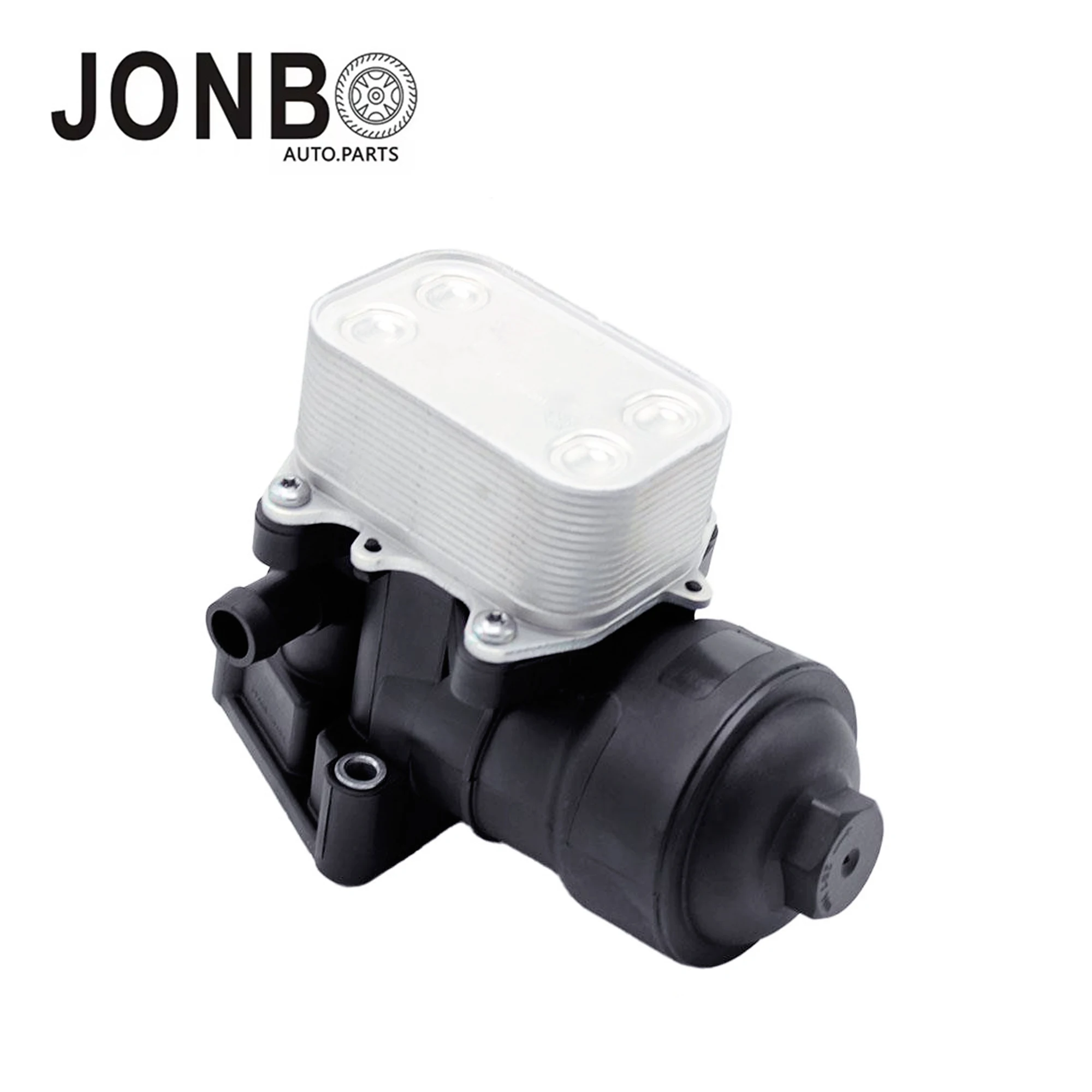 

JONBO 03L115389C 03L115389G Oil Cooler Filter Housing with Cap and Gasket For Audi Q3 A4 VW Amarok Passat