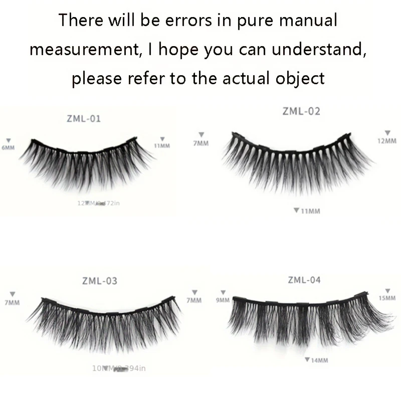 Magnetic false eyelashes, five magnet liquid eyeliner eyelashes, with tweezers set, 3D three-dimensional natural thick, suitable