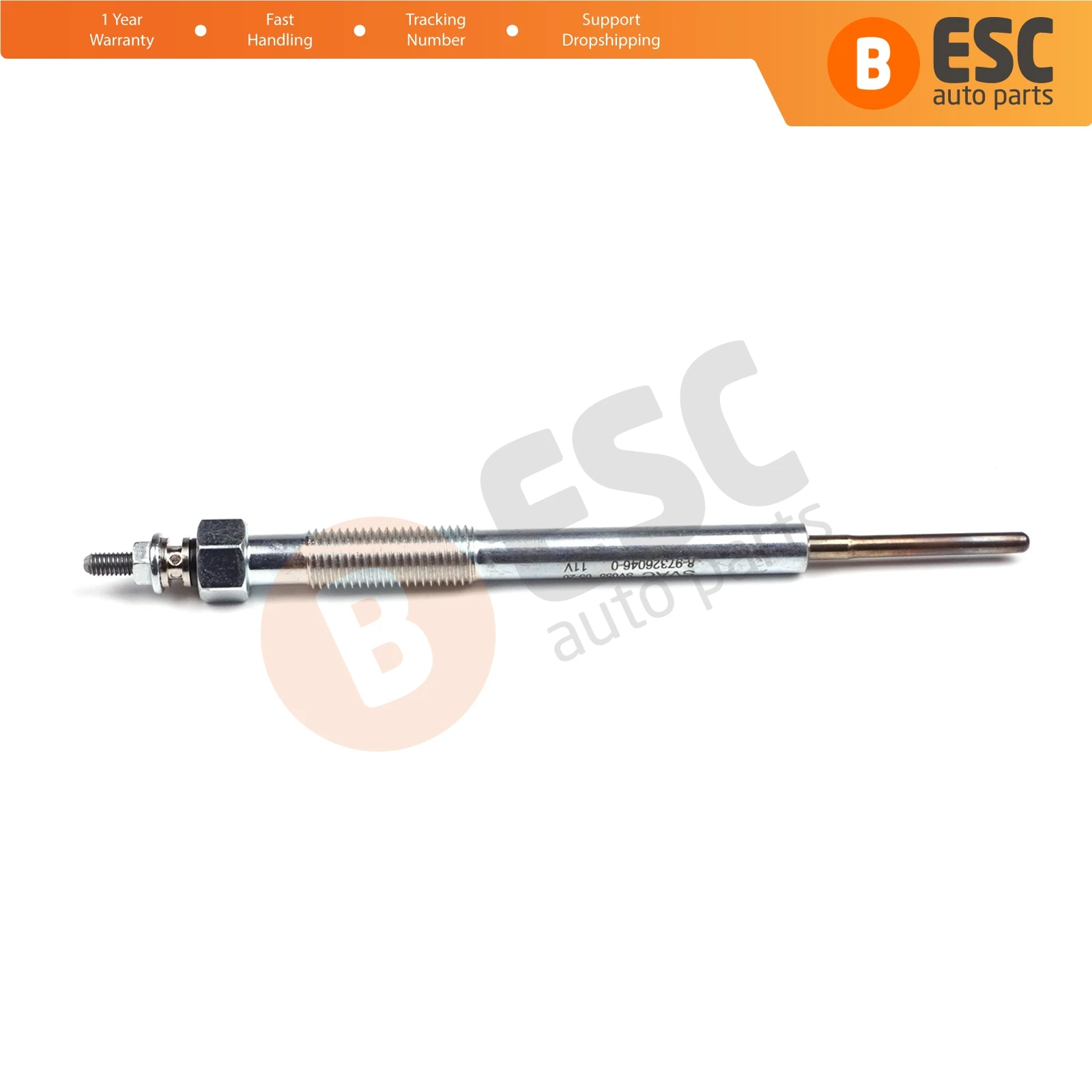 ESC Auto Parts EGP71 1 Piece Heater Glow Plug 11 Volt for Isuzu D-Max Rodeo MK1 8-9817-4898-0 Fast Shipment Ship From Turkey