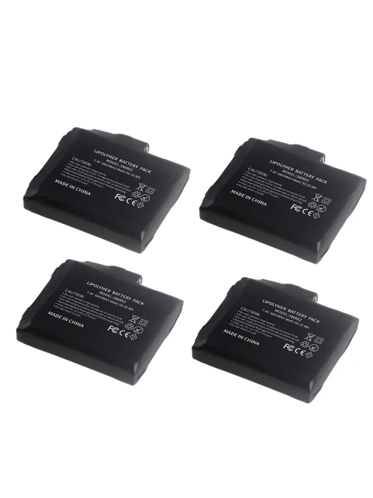 7.4V 6800mAh lithium-polymeerbatterij Verwarmde handschoenen Batterij voor verwarmingsvest, verwarmingssokken, antivriesbatterij