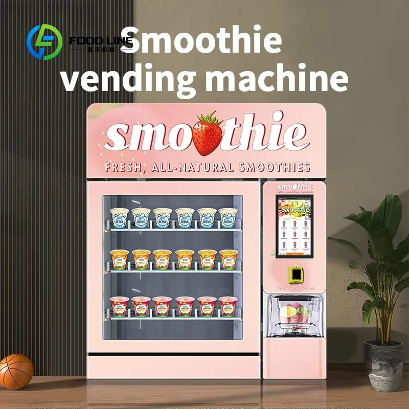 Custom Vending Machine Supplier Smoothie Automaat Self -Servies Blender Frozen Fruit Vending Machine Smoothie Vending Machine