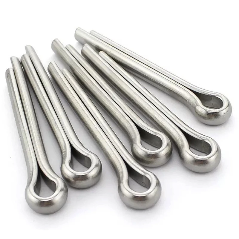 100Pcs Cotter Pin 304/316 Stainless Steel/galvanized Elastic Hairpin Pins Bayonet Pivot Pin Spring Pin U-shaped Pin M1~M10 GB91