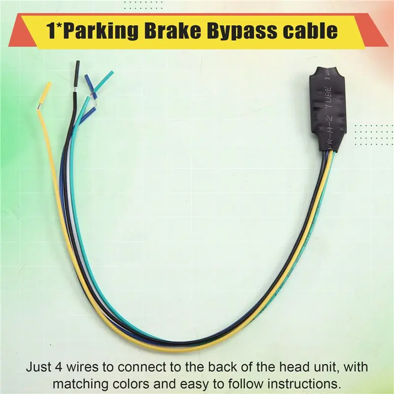 ABUO Parking Brake Cable for Alpine ILX-W650 ILX-407 ILX-F309 F411 INE-W970HD, Car Audio Modification