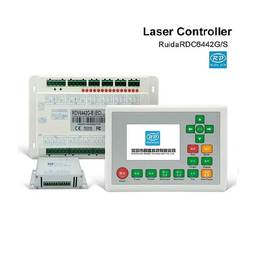 CO2 Laser Cutting Machine Parts One Set 6442 Ruida Controller Main Board DSP Control System