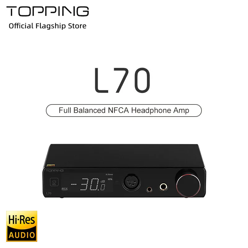 TOPPING L70 fully balanced headphone amplifier, fever desktop headphone amplifier, four core XLR interface 4.4