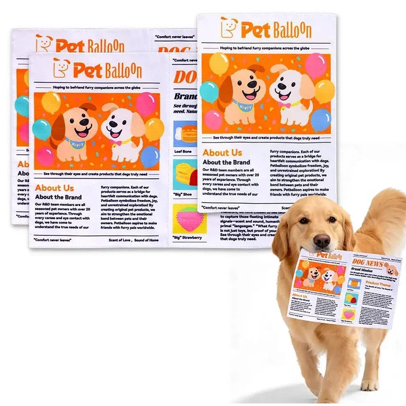 Langlebiges Zeitungspapier-Haustier-Kauspielzeug, interaktives Knister-Hundespielzeug für kleine und mittelgroße Pudel, Teddy, bissfestes, waschbares Hundespielzeug ﻿ – Detail 3