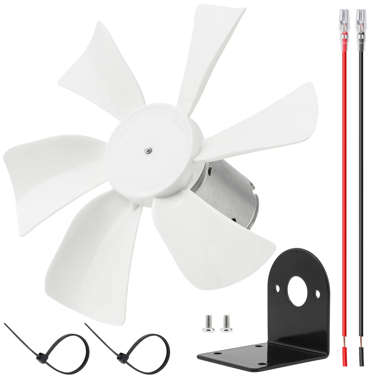250 CFM 6-Inch RV Vent Fan Replacement RV Exhaust Bathroom Ventilation Roof Ceiling Fan Motor 12V DC Motor Kit