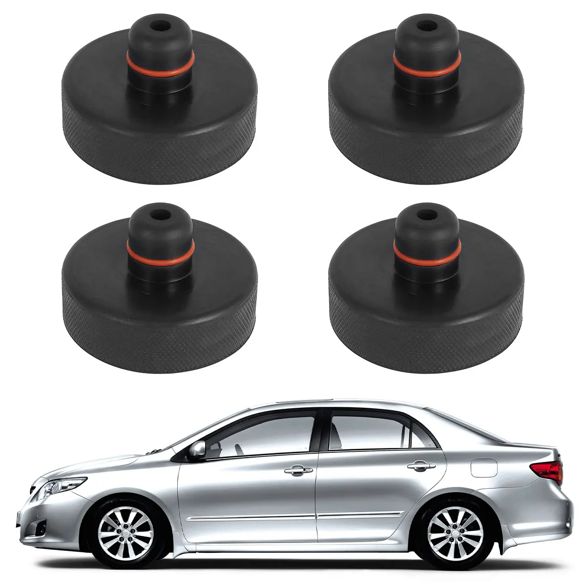 

4Pcs Lifting Jack Compatible with Model 3/S/X/Y Jack Lift Pads Point Adapter Safe Raise Axle Stands Heavy Duty Rubber Protector