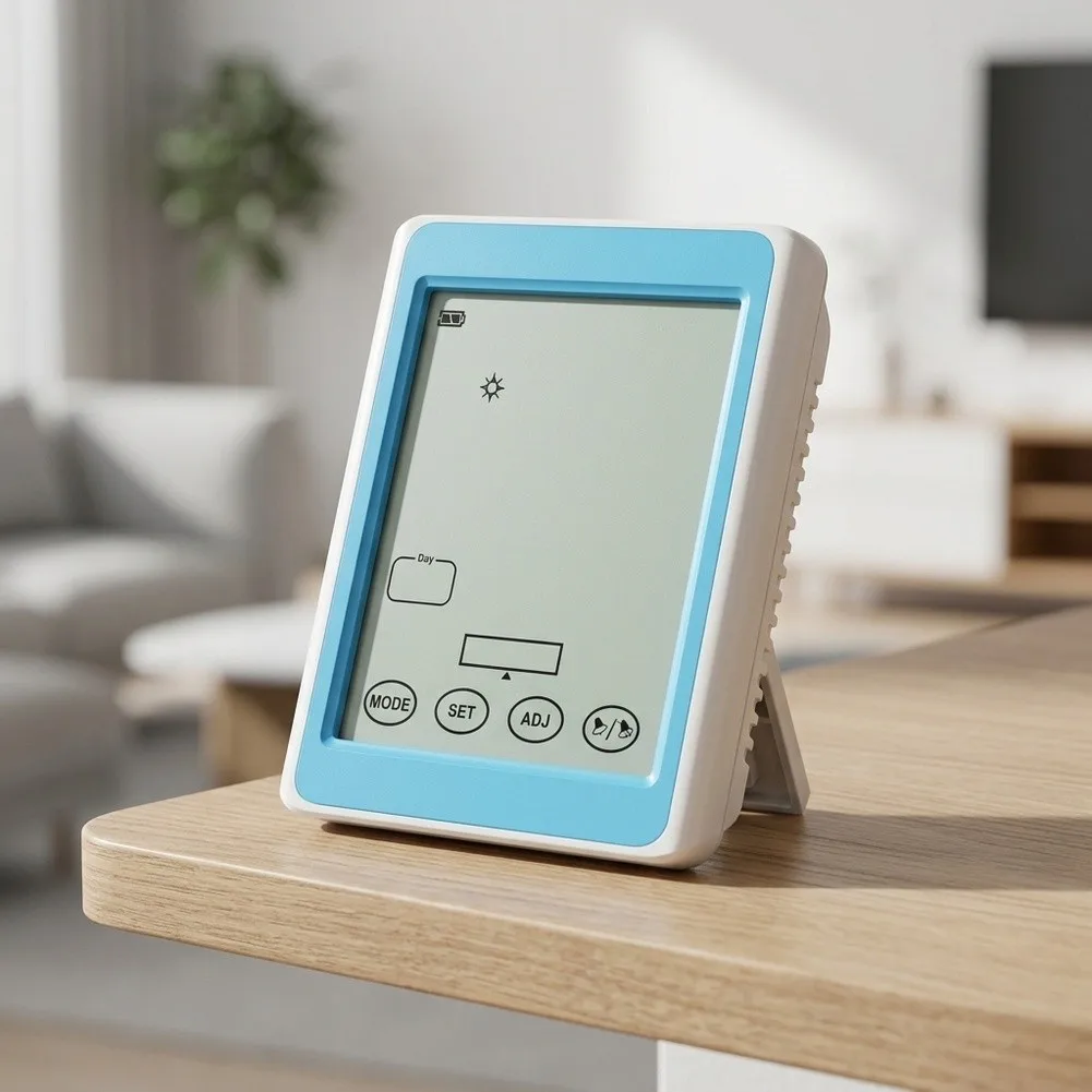 Lcd Room Sensor Indoor for temp Humidity Monitor For Daily Climate Check Magnetic Back Design Foldable Stand Support