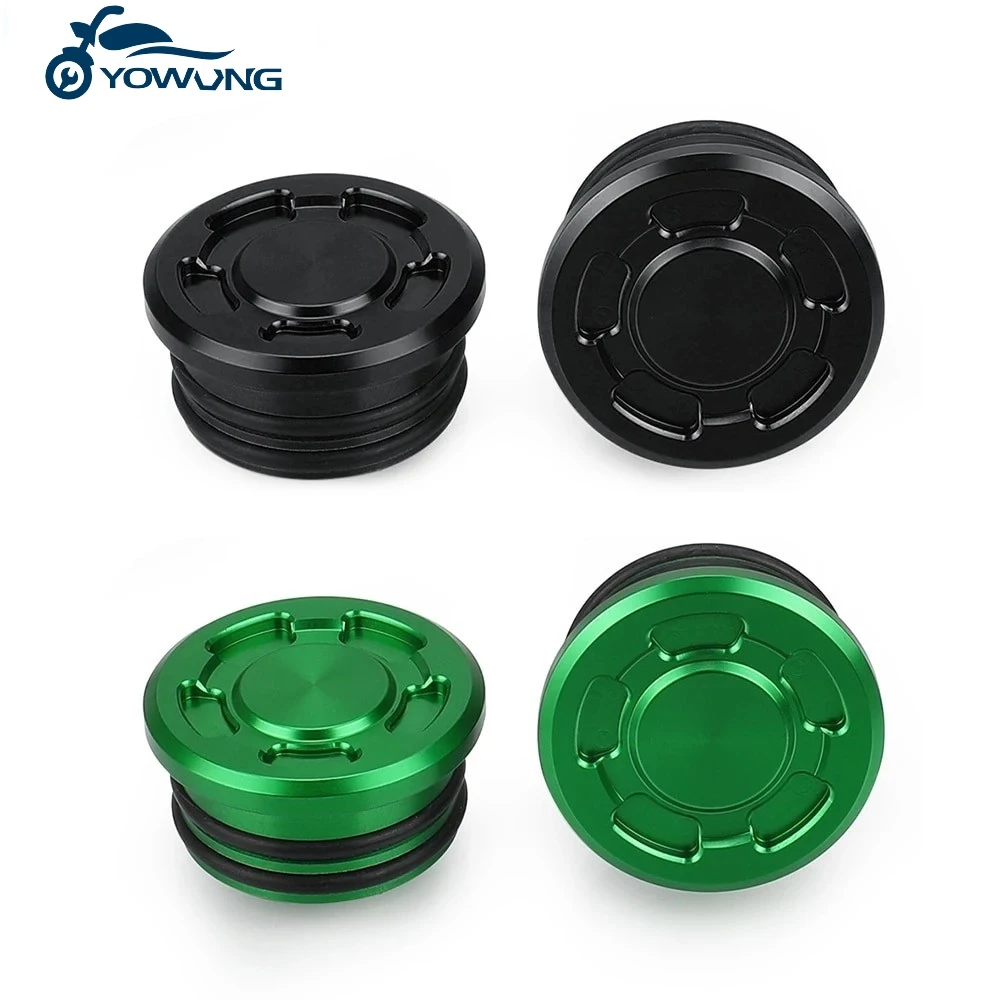 Motorcycle Accessories For Kawasaki KLR650 KLR 650 1987-2024 2023 2022 2021 2020 Frame Plug Cap Hole Cover Swing Arm Hole Plugs