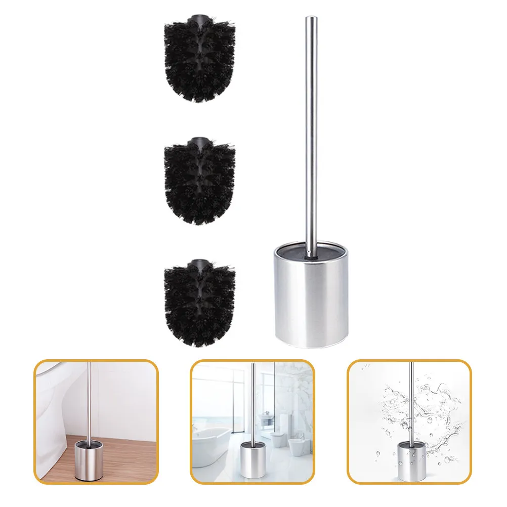 

1Set Toilet Bowl Brush and Holder Sturdy Stainless Steel PP Bathroom Cleaner Long Handle Non Slip Grip Bowl Brush and Holder
