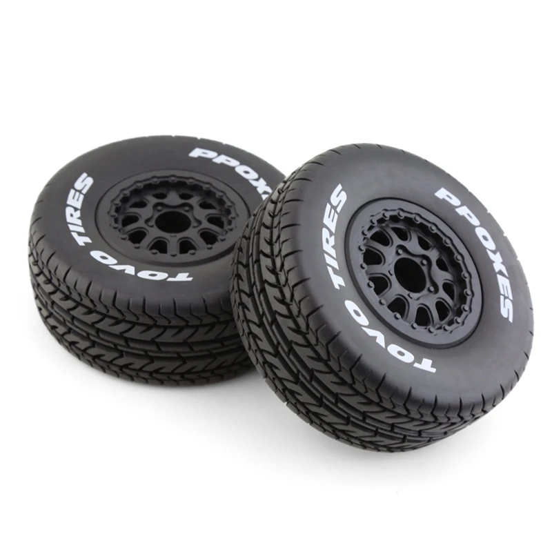 4Pcs 112Mm 1/10 Short Course Truck Tire Tyres Wheel With 12Mm Hex For Traxxas Slash Arrma SENTON VKAR 10SC HPI RC Car