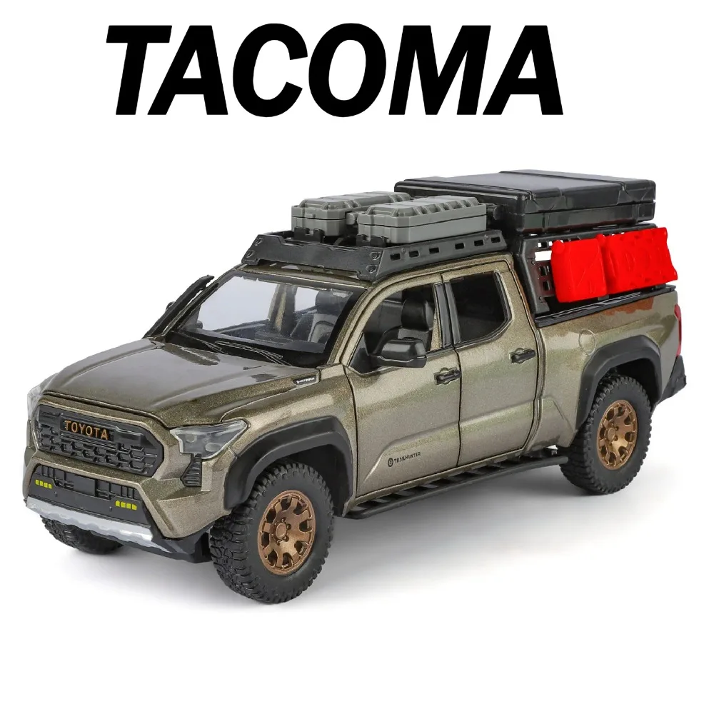 Échelle 1:24 TACOMA Tundra modèle de voiture jouet en métal moulé sous pression véhicule intérieur exquis retirer son lumière modèles de ramassage jouets pour garçons