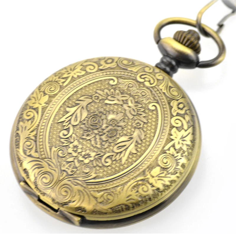 

Vintage Steampunk Pocket Watch Quartz Watches Pendant Chain Glossy Men Women Clock Luxury Glossy Jewelry Gifts OEM