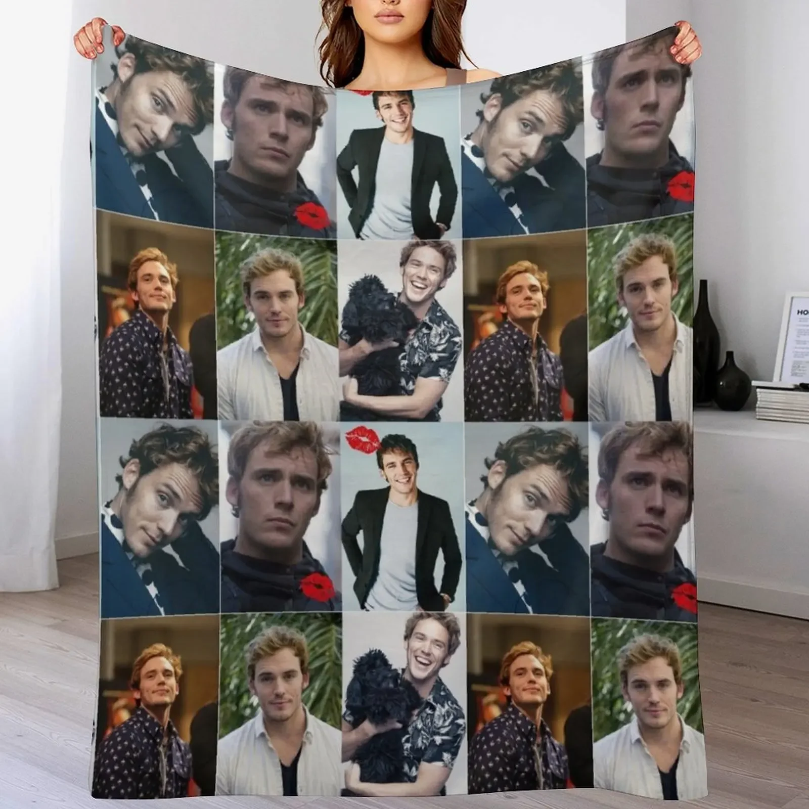 Sam Claflin Throw Blanket Extra Large Throw Luxury Blankets