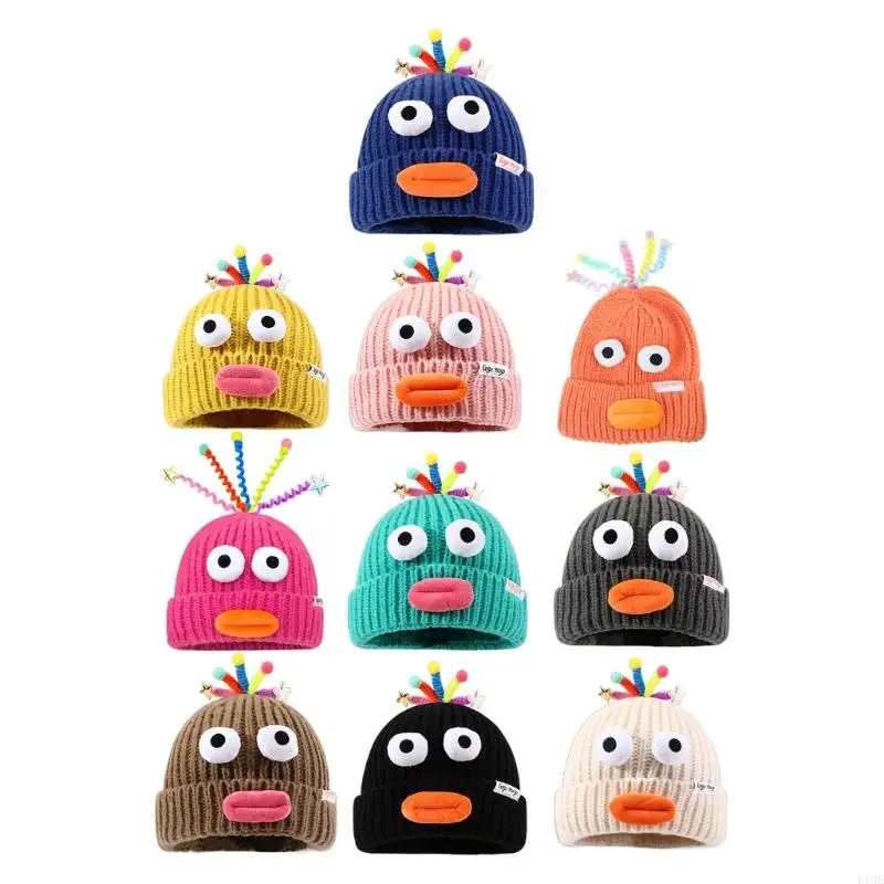 

K1ME Slouchy Funny Clown Winter Warm Skull Knitted Beanie Accessories