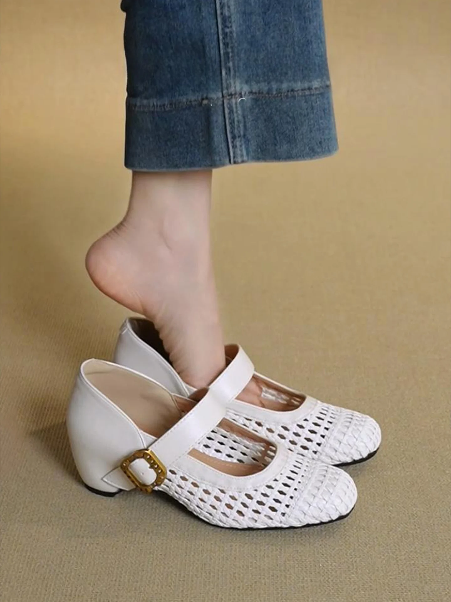 women's-beautiful-comfortable-leather-woven-hollow-out-slip-on-mary-jane-sandals-increased-height-fashionable-casual-shoes