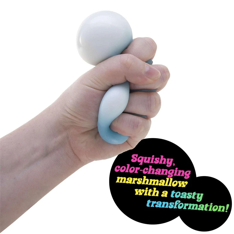 Schylling NeeDoh Mello Mallo UV Reactive Color Changing Squishy Toy Non-toxic Soft Squeeze Fidget Toy Anxiety Stress Relief Gift