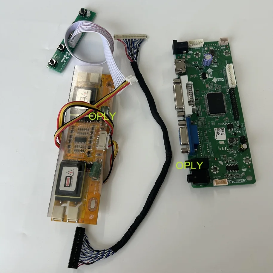 

Плата контроллера HDMI-совместимый комплект M.NT68676 для M201EW02 M201EW02 VB/V8 20,1 дюйма 1680X1050 панель DVI VGA LVDS дисплей DIY 4 CCFL