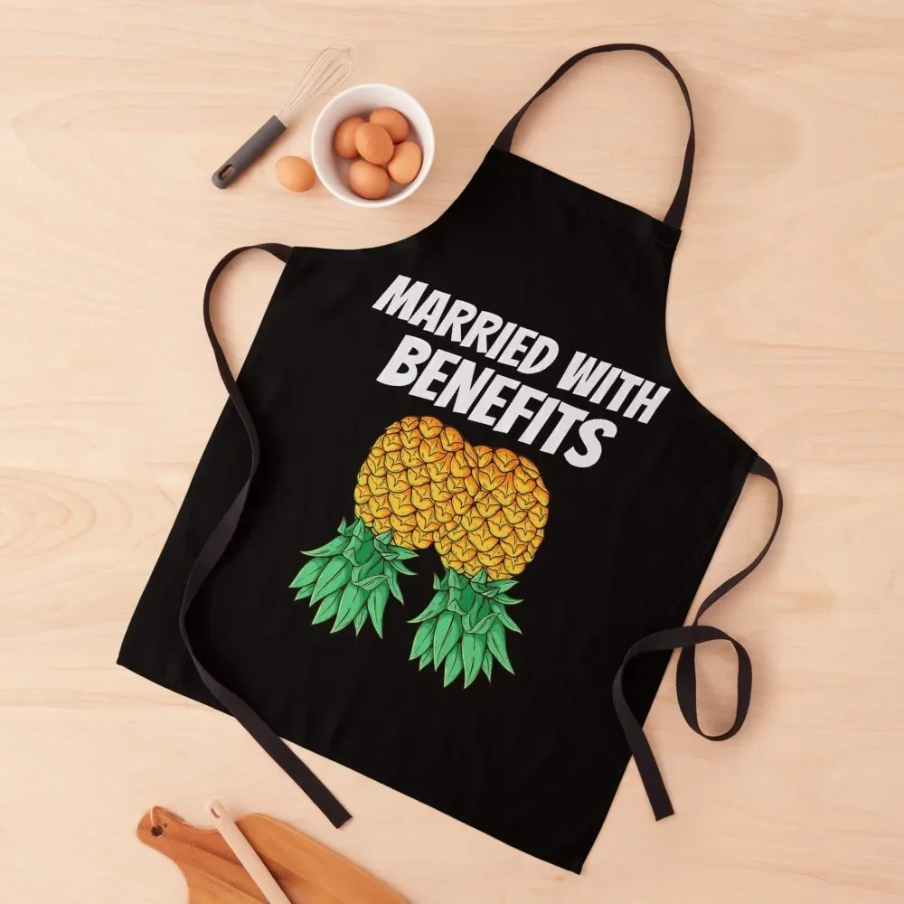 

Married with benefits Apron carpenter Kitchens Woman Chef Uniform Women Christmas gift Apron