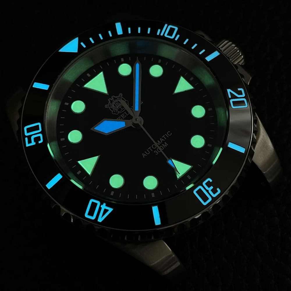 STEELDIVE SD1955 Limited Supply Blue Hands NH35 Automatic Watch 300M Waterproof Sapphire Glass Ceramic Bezel Men Dive Watches