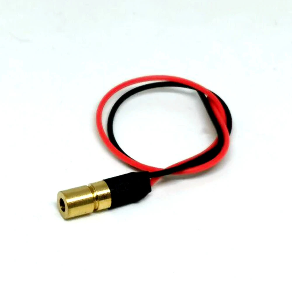 10pcs Brass Mini Type 635nm Orange Red Laser Lights With Focusable Dot Head 6mm Diameter