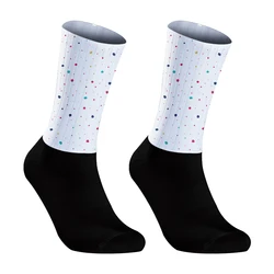 2024 New White Breathable Road Bike Unisex Professional Brand Sport Socks Bicycle Socks Outdoor Sports Racing Cycling Socks