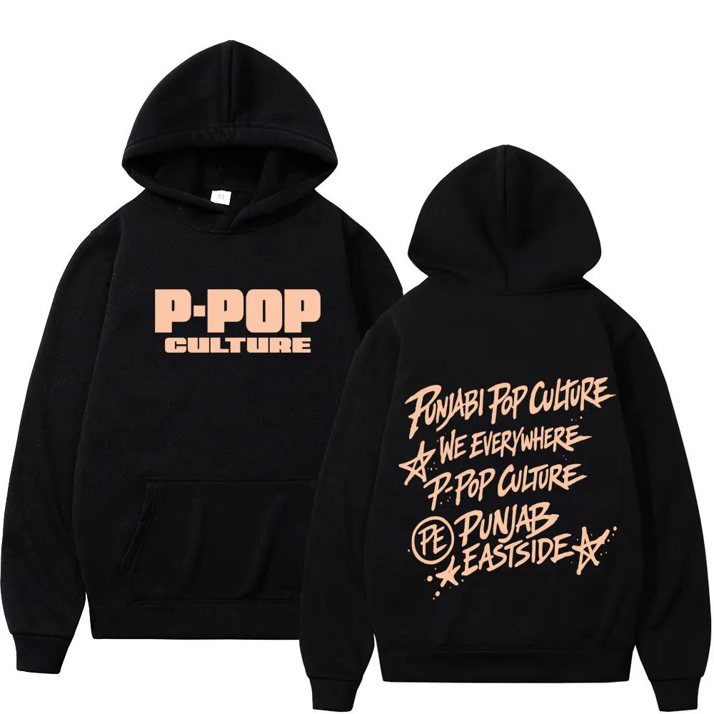 Rapper Karan Aujla P-POP Culture Tour 2026 Graphic Hoodie Men Women Hip-hop Pullover Long-sleeved Aesthetic Trend Sweatshirts