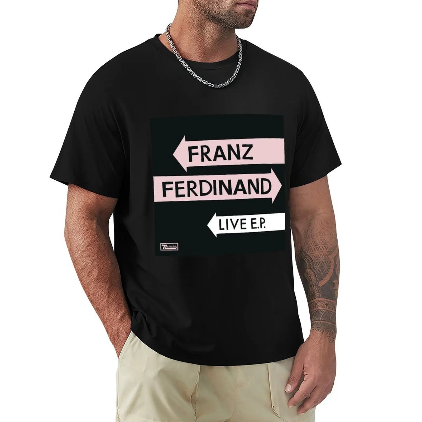 Franz Ferdinand live ep T-Shirt Casual Loose Short Sleeve Tee for Men