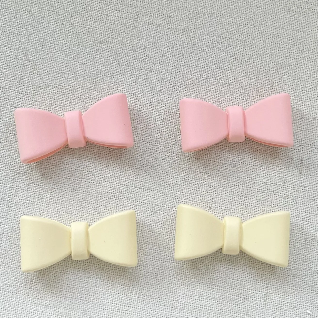 5pcs miniso series cute bow cartoon resin flatback cabochons diy crafts materials jewelry making charms