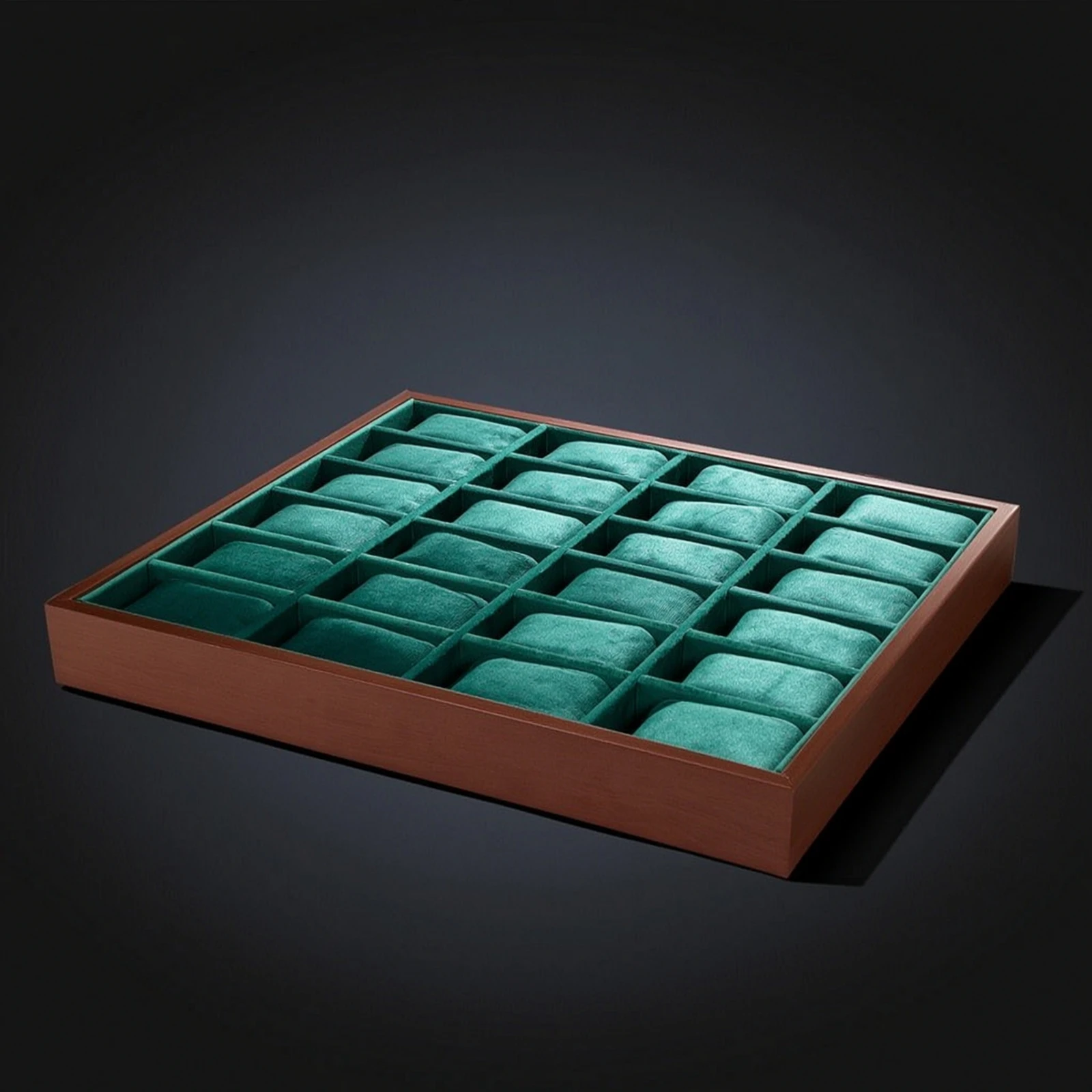 Watch Tray with 24 Slots Multi-Slot Watch Display Tray Padded Open-Top for Collectors, Home Storage, Retail Counter