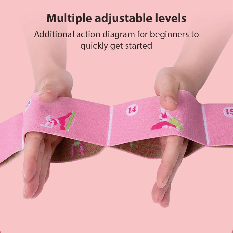 11 Grid Multi-Segment Yoga Resistance Band Beginner Dance Pilates Auxiliary Stretching Belt Adult Latin Training Elastic Bands