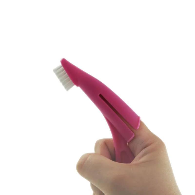 1Pcs Pet Finger Toothbrush Teddy Dog Brush Bad Breath Tartar Teeth Tool Dog Cat Cleaning Supplies 2 Colors Dog Toothbrushes