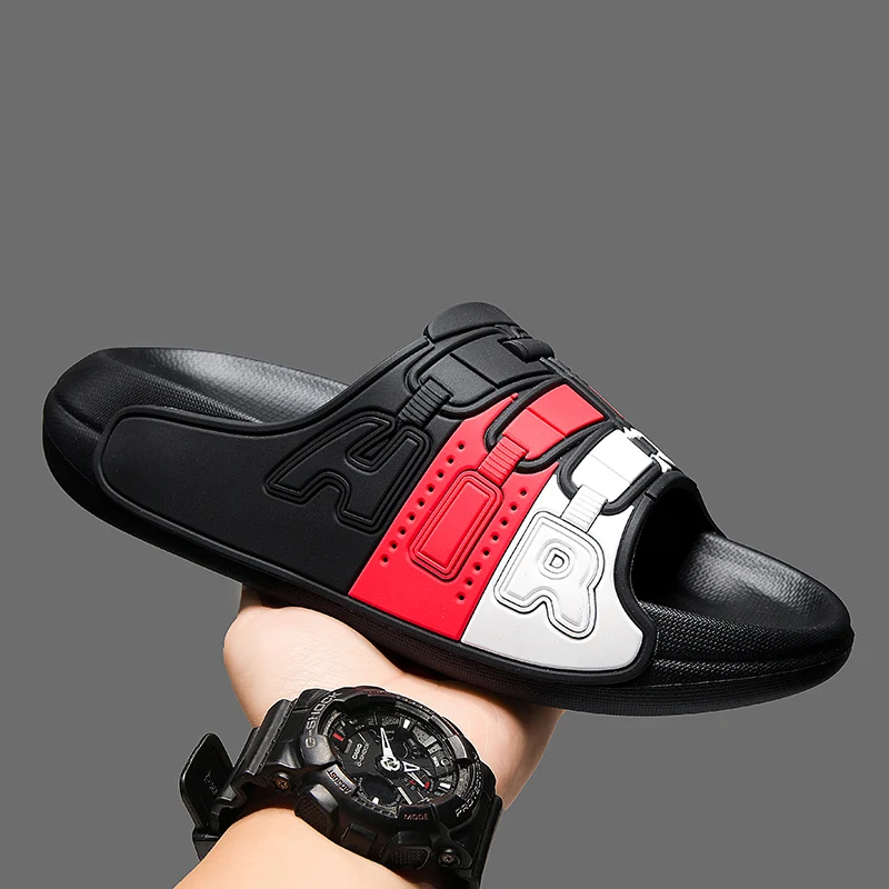 

Men's Thick-soled Slippers Soft Comfortable Simple Breathable Casual Shoes Non-slip Beach Shoes Sandals