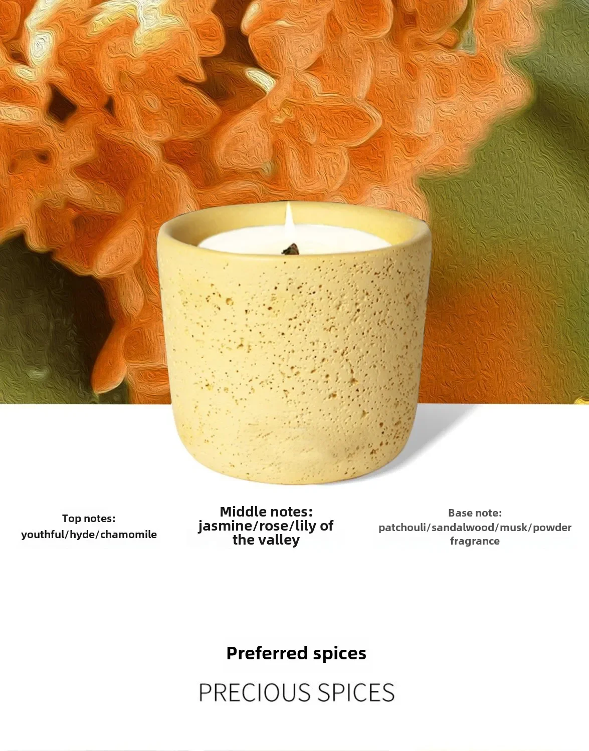 Indoor long-lasting aromatherapy candles, essential oil fragrances, niche high-end birthday, Christmas and New Year gifts