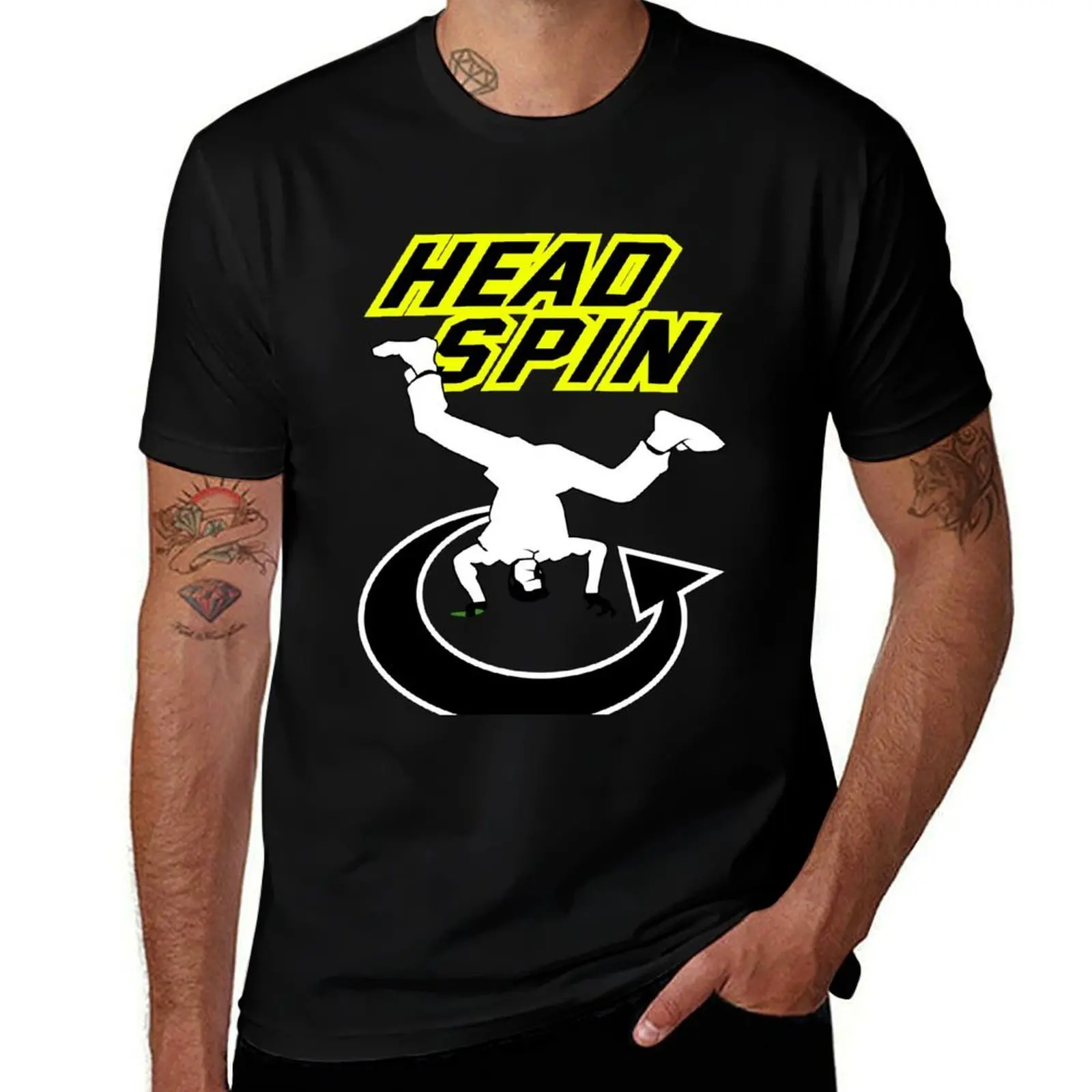 005 - Head Spin T-Shirt Street Art Print Tee Shirt T-Shirt