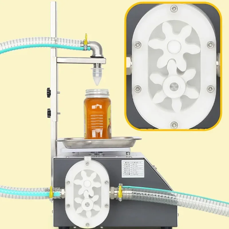 

Weighing Type Liquid Filling Machine Viscous Honey Syrup Bottle Filling Equipment for Small Workshop Food Beverage Packaging